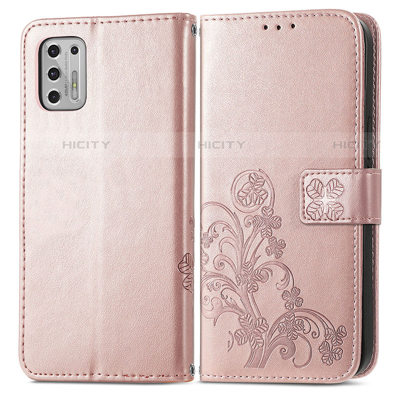 Coque Portefeuille Fleurs Livre Cuir Etui Clapet pour Motorola Moto G Stylus (2021) Plus