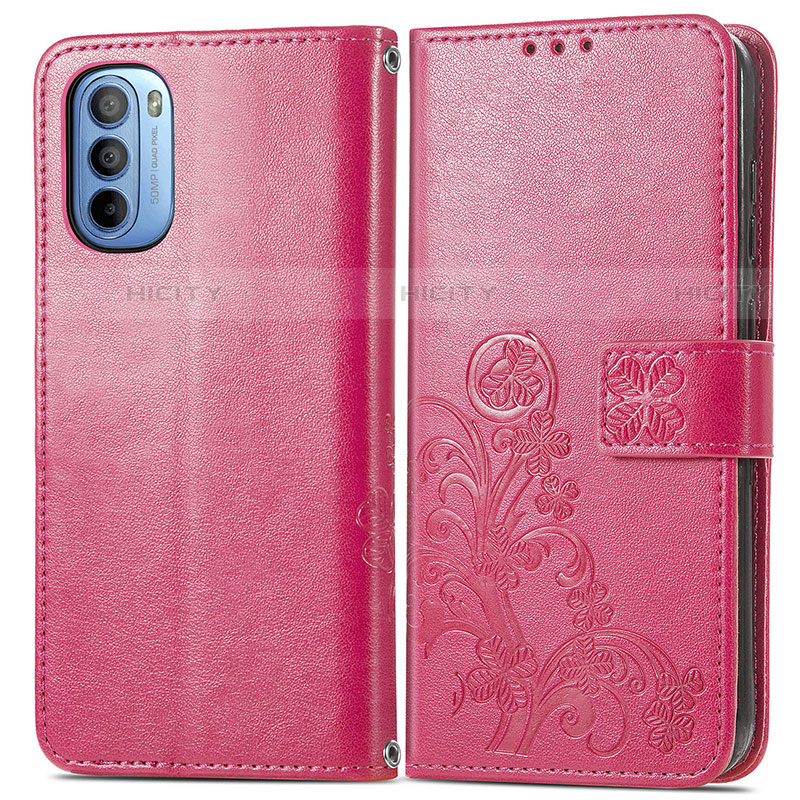 Coque Portefeuille Fleurs Livre Cuir Etui Clapet pour Motorola Moto G31 Plus