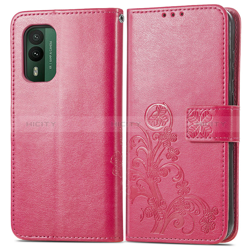 Coque Portefeuille Fleurs Livre Cuir Etui Clapet pour Nokia XR21 Plus