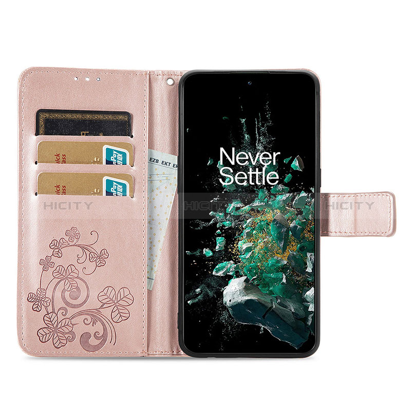 Coque Portefeuille Fleurs Livre Cuir Etui Clapet pour OnePlus Ace Pro 5G Plus