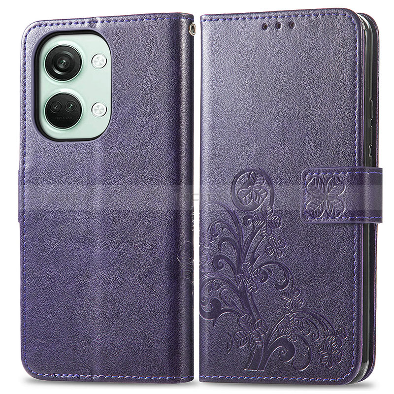 Coque Portefeuille Fleurs Livre Cuir Etui Clapet pour OnePlus Nord 3 5G Plus