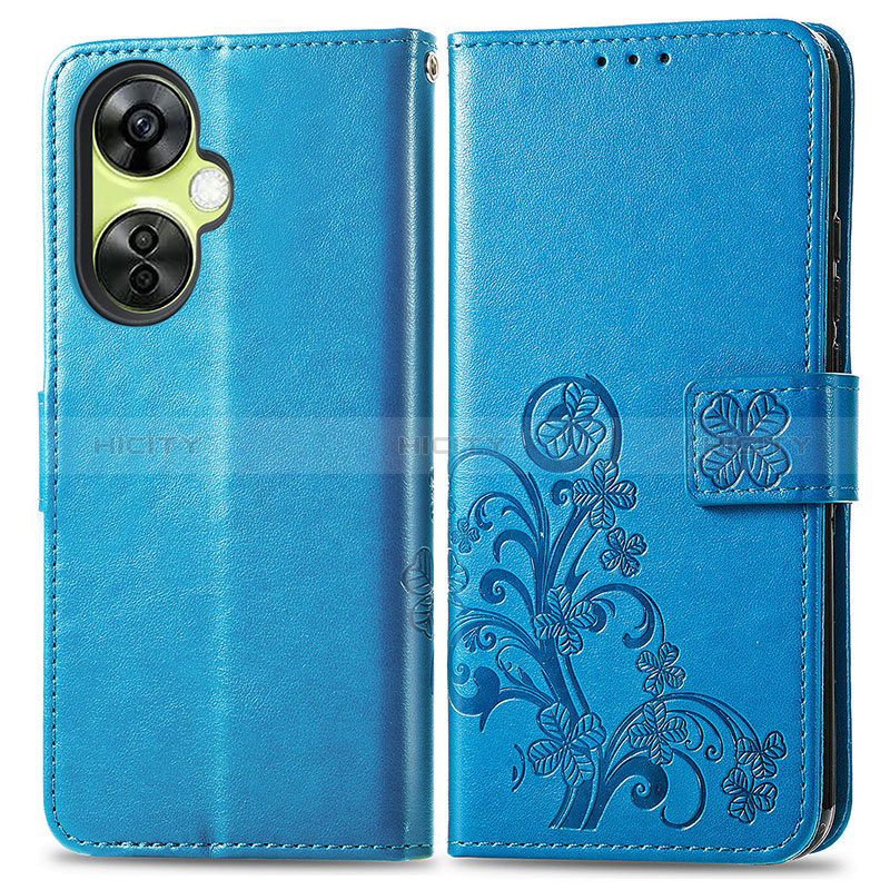 Coque Portefeuille Fleurs Livre Cuir Etui Clapet pour OnePlus Nord CE 3 Lite 5G Plus