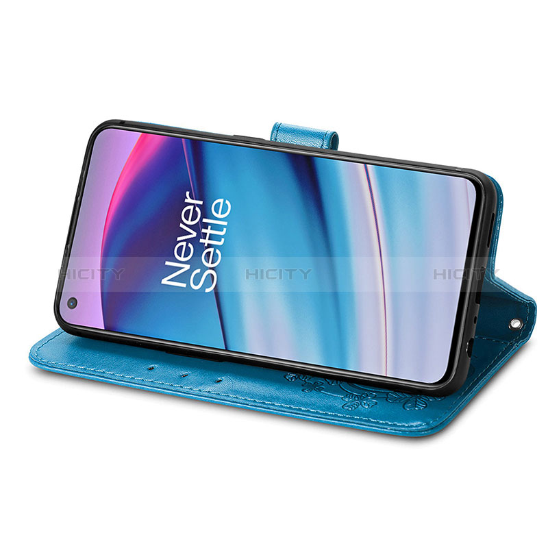 Coque Portefeuille Fleurs Livre Cuir Etui Clapet pour OnePlus Nord CE 5G Plus