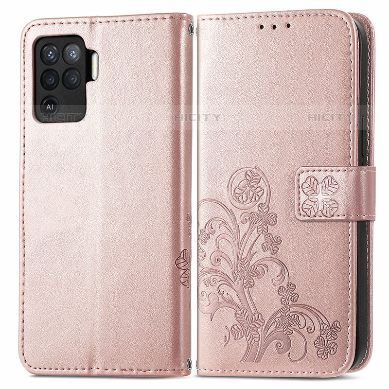 Coque Portefeuille Fleurs Livre Cuir Etui Clapet pour Oppo Reno5 Lite Plus