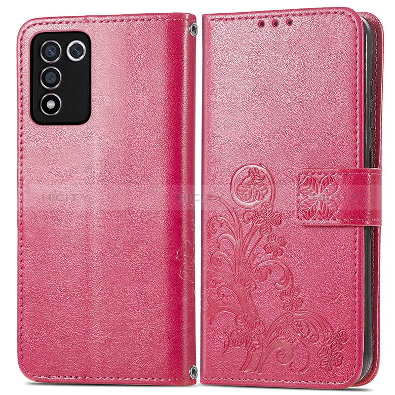 Coque Portefeuille Fleurs Livre Cuir Etui Clapet pour Realme 9 SE 5G Plus