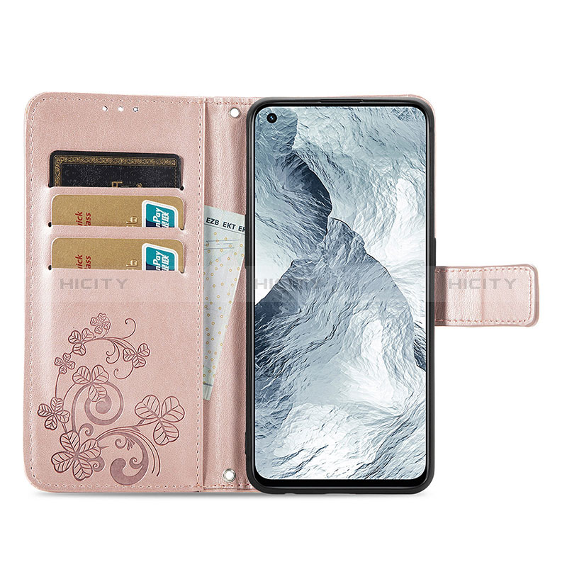 Coque Portefeuille Fleurs Livre Cuir Etui Clapet pour Realme GT Master 5G Plus