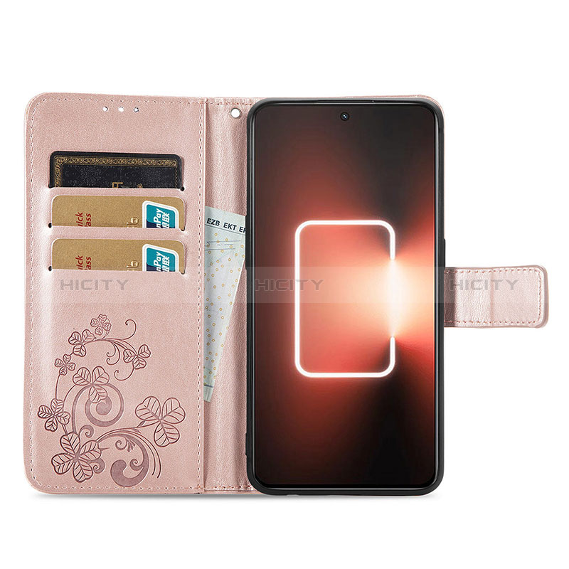 Coque Portefeuille Fleurs Livre Cuir Etui Clapet pour Realme GT Neo5 5G Plus