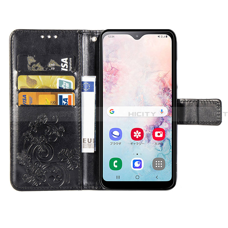 Coque Portefeuille Fleurs Livre Cuir Etui Clapet pour Samsung Galaxy A20 SC-02M SCV46 Plus