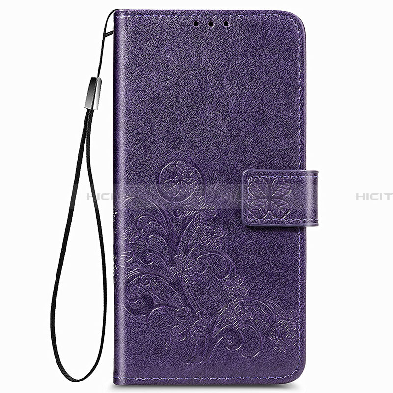 Coque Portefeuille Fleurs Livre Cuir Etui Clapet pour Samsung Galaxy A22 4G Plus