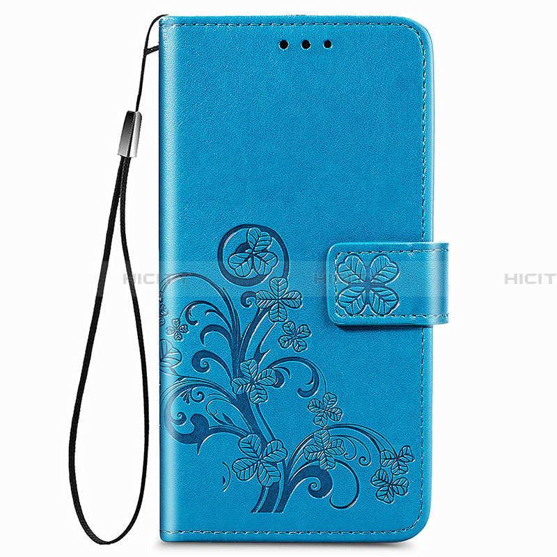 Coque Portefeuille Fleurs Livre Cuir Etui Clapet pour Samsung Galaxy A22 4G Plus