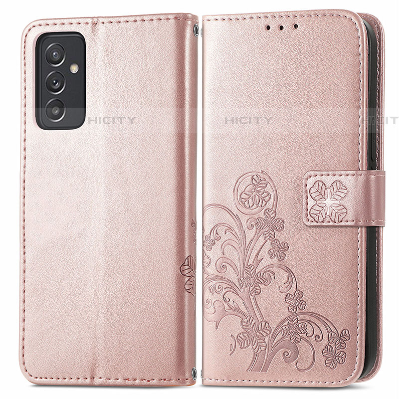 Coque Portefeuille Fleurs Livre Cuir Etui Clapet pour Samsung Galaxy A24 4G Plus