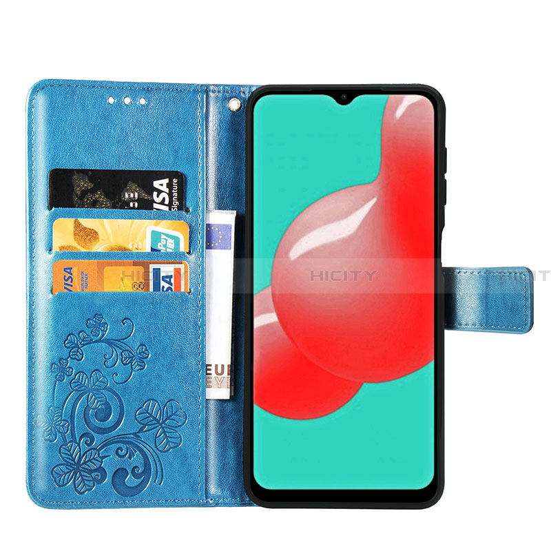 Coque Portefeuille Fleurs Livre Cuir Etui Clapet pour Samsung Galaxy A32 5G Plus