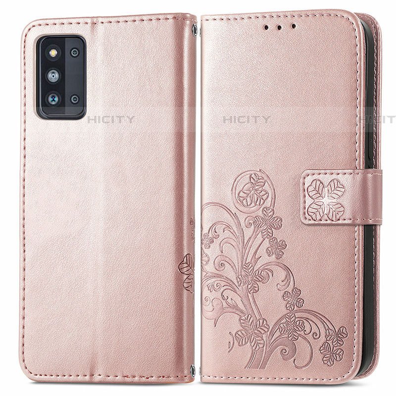 Coque Portefeuille Fleurs Livre Cuir Etui Clapet pour Samsung Galaxy F52 5G Plus