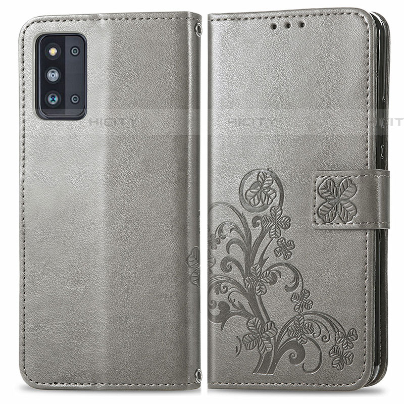 Coque Portefeuille Fleurs Livre Cuir Etui Clapet pour Samsung Galaxy F52 5G Plus