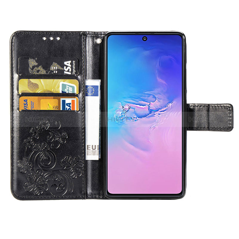 Coque Portefeuille Fleurs Livre Cuir Etui Clapet pour Samsung Galaxy S10 Lite Plus