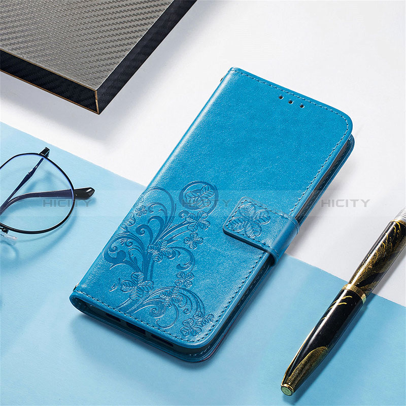 Coque Portefeuille Fleurs Livre Cuir Etui Clapet pour Vivo Y02S Plus