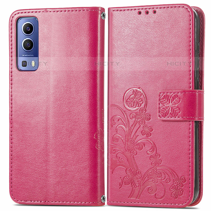 Coque Portefeuille Fleurs Livre Cuir Etui Clapet pour Vivo Y52 5G Plus