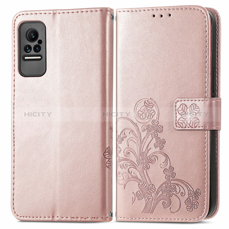 Coque Portefeuille Fleurs Livre Cuir Etui Clapet pour Xiaomi Civi 1S 5G Plus