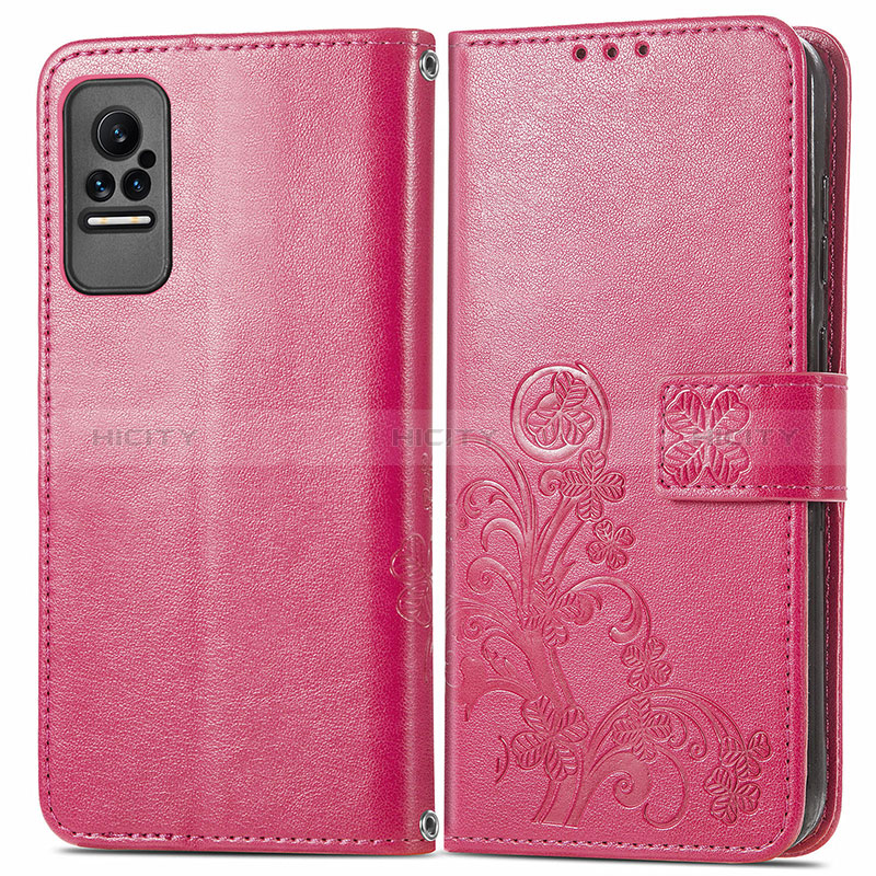 Coque Portefeuille Fleurs Livre Cuir Etui Clapet pour Xiaomi Civi 1S 5G Plus