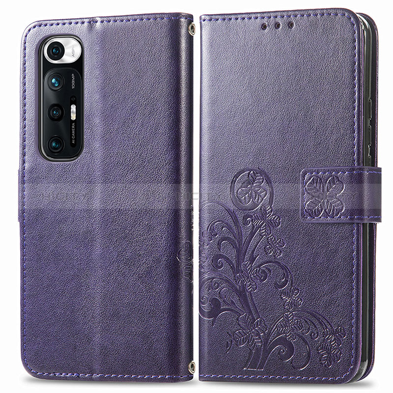 Coque Portefeuille Fleurs Livre Cuir Etui Clapet pour Xiaomi Mi 10S 5G Plus