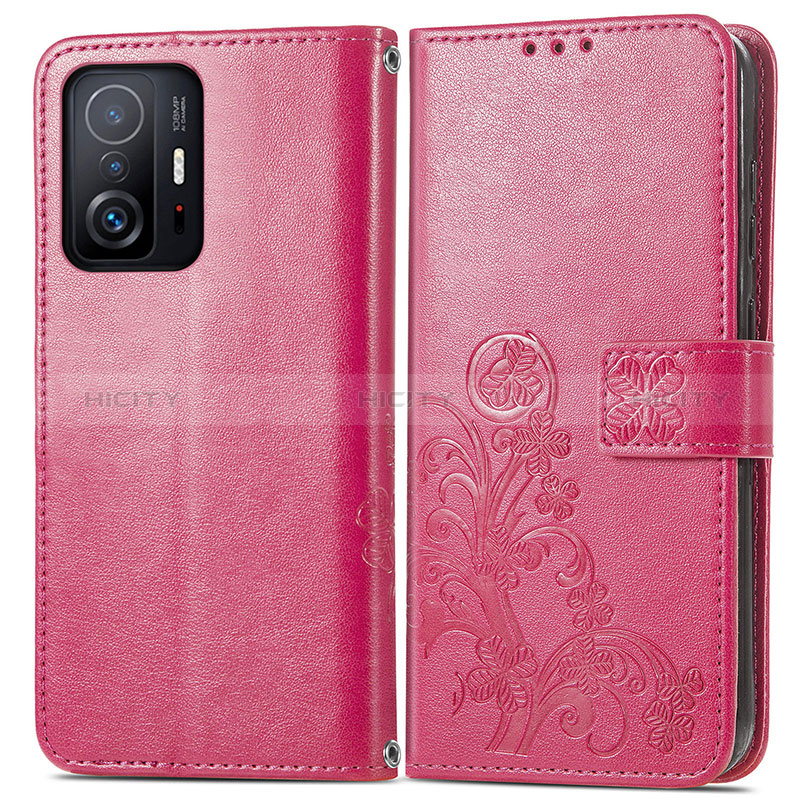 Coque Portefeuille Fleurs Livre Cuir Etui Clapet pour Xiaomi Mi 11T Pro 5G Plus