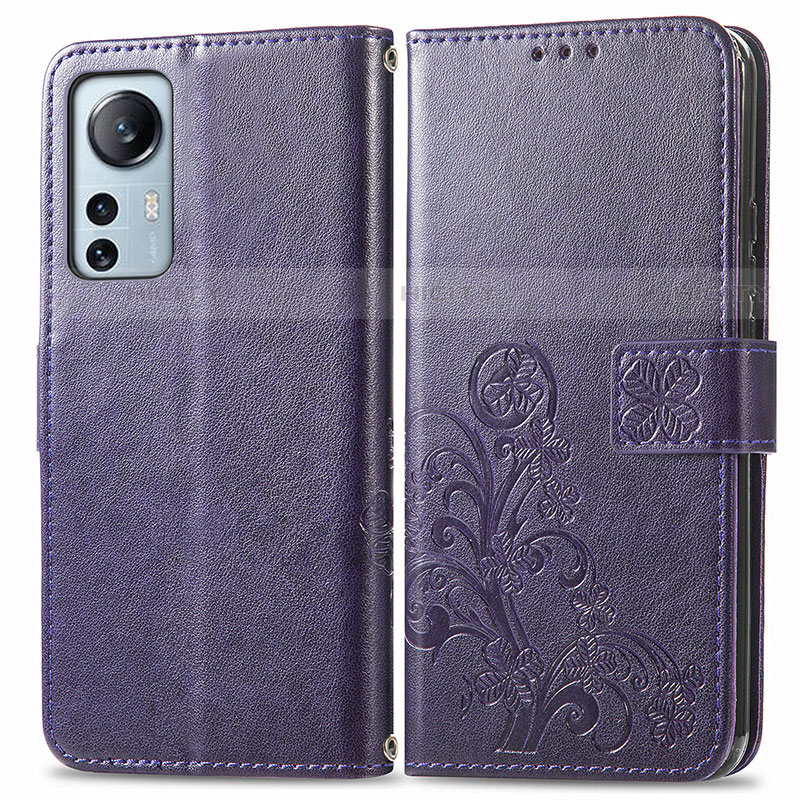 Coque Portefeuille Fleurs Livre Cuir Etui Clapet pour Xiaomi Mi 12X 5G Plus