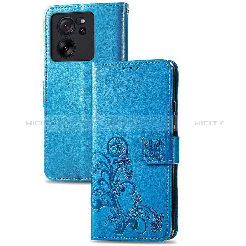 Coque Portefeuille Fleurs Livre Cuir Etui Clapet pour Xiaomi Mi 13T 5G Plus