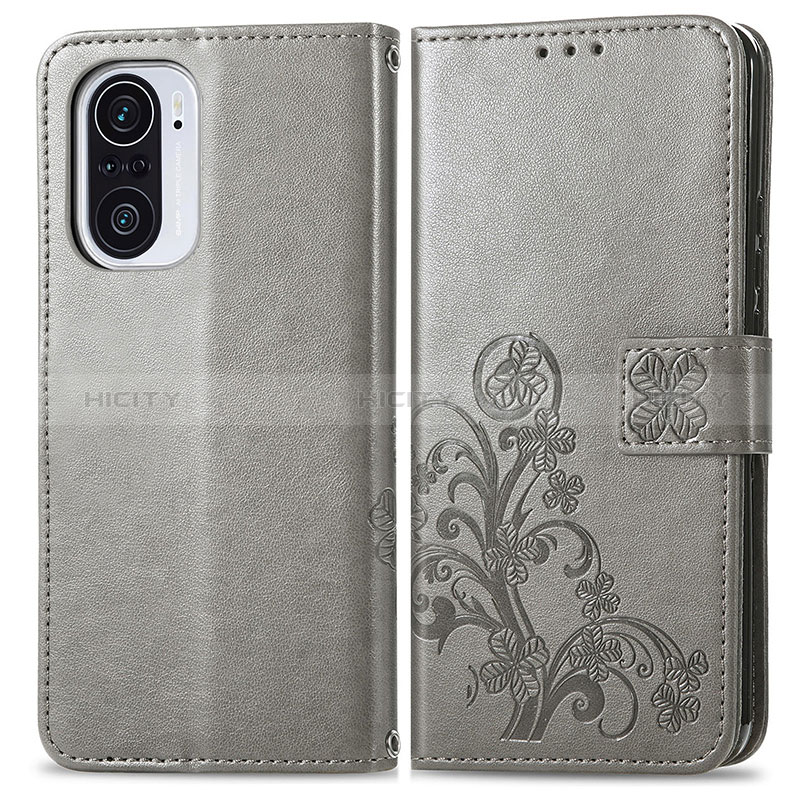 Coque Portefeuille Fleurs Livre Cuir Etui Clapet pour Xiaomi Poco F3 5G Plus