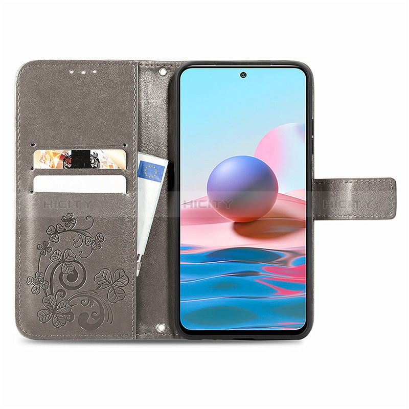 Coque Portefeuille Fleurs Livre Cuir Etui Clapet pour Xiaomi Poco M5S Plus