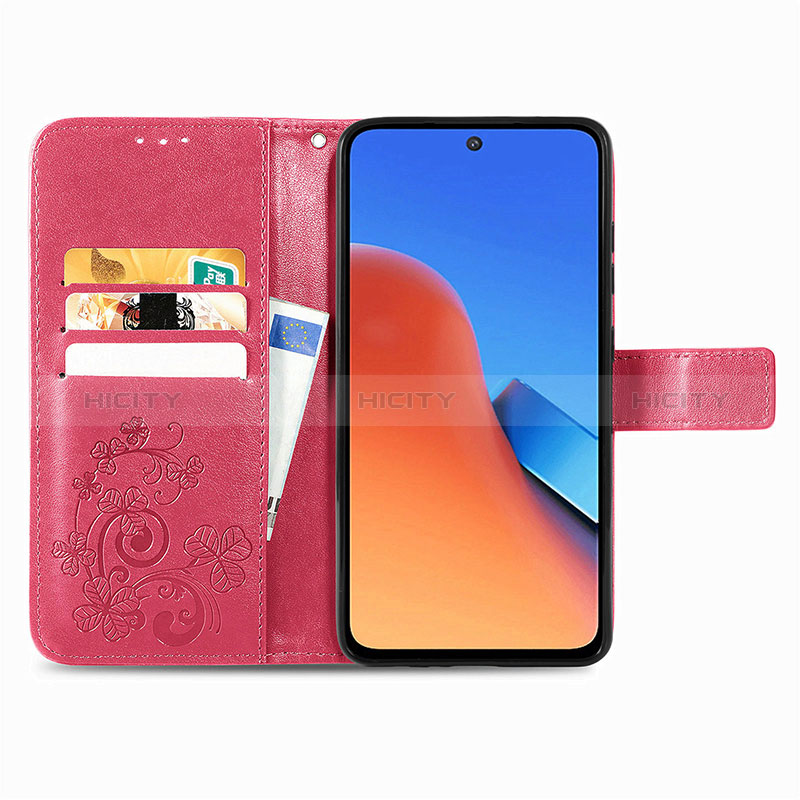 Coque Portefeuille Fleurs Livre Cuir Etui Clapet pour Xiaomi Redmi 12 4G Plus