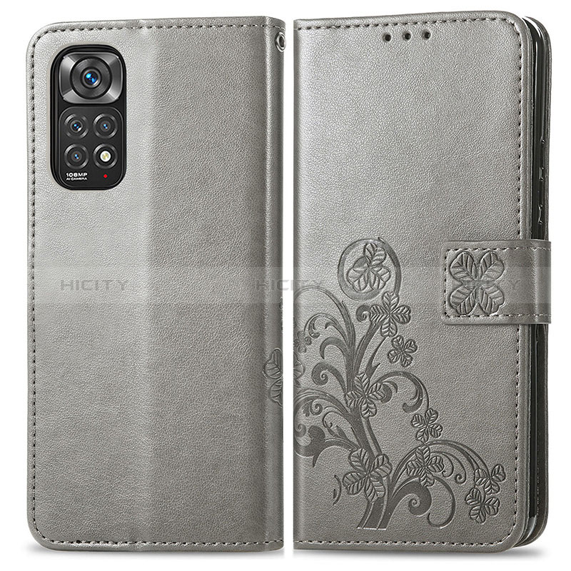 Coque Portefeuille Fleurs Livre Cuir Etui Clapet pour Xiaomi Redmi Note 11 4G (2022) Plus