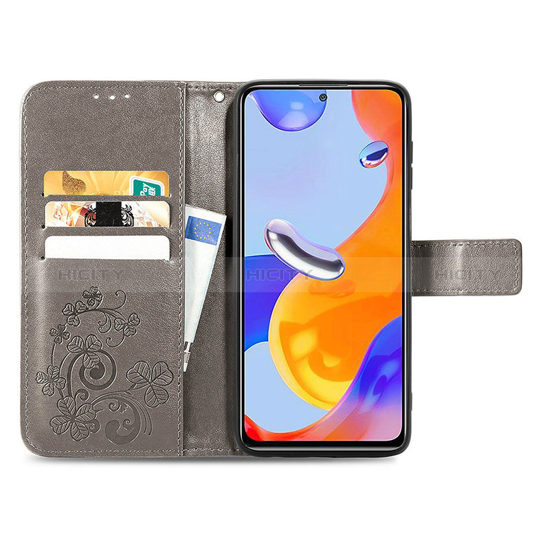 Coque Portefeuille Fleurs Livre Cuir Etui Clapet pour Xiaomi Redmi Note 11 Pro 4G Plus