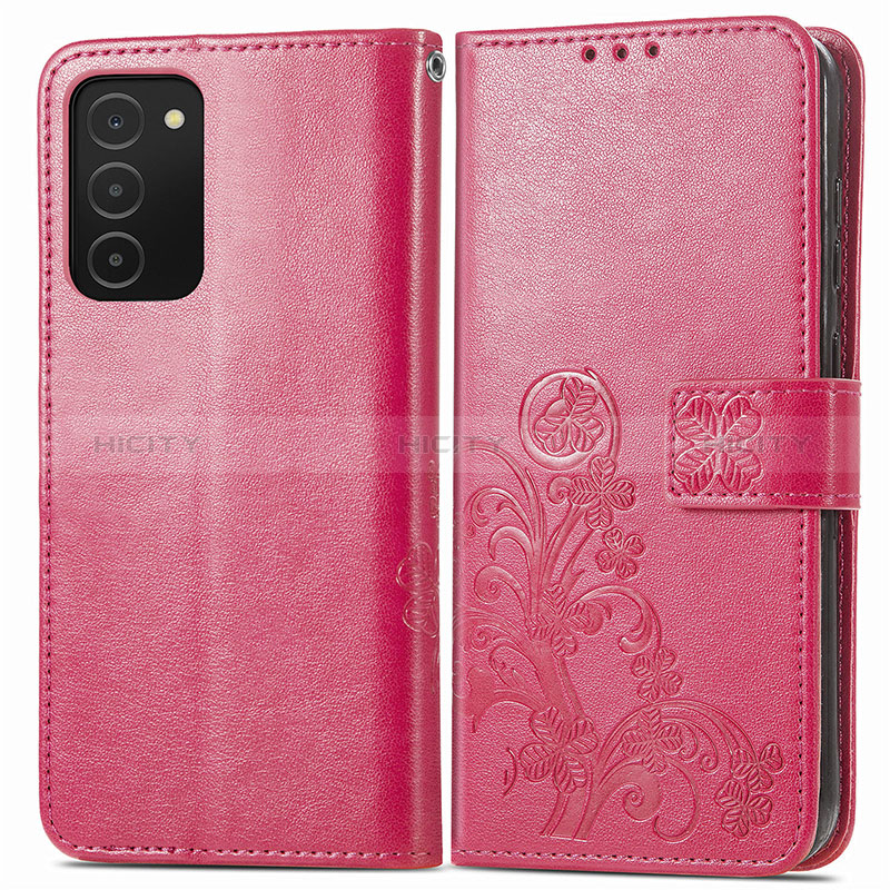 Coque Portefeuille Fleurs Livre Cuir Etui Clapet S01D pour Samsung Galaxy A02s Plus