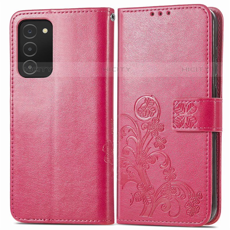 Coque Portefeuille Fleurs Livre Cuir Etui Clapet S01D pour Samsung Galaxy M02s Plus