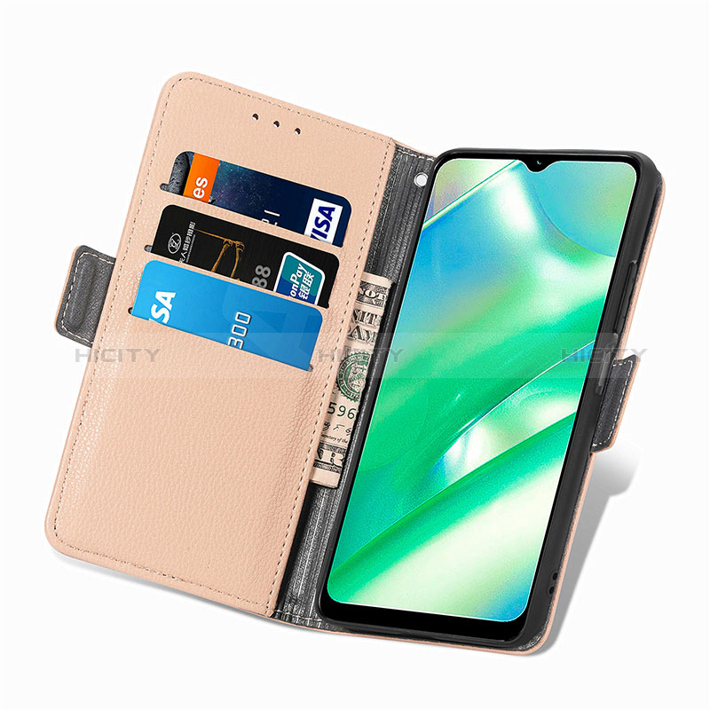 Coque Portefeuille Fleurs Livre Cuir Etui Clapet S02D pour Realme C33 Plus