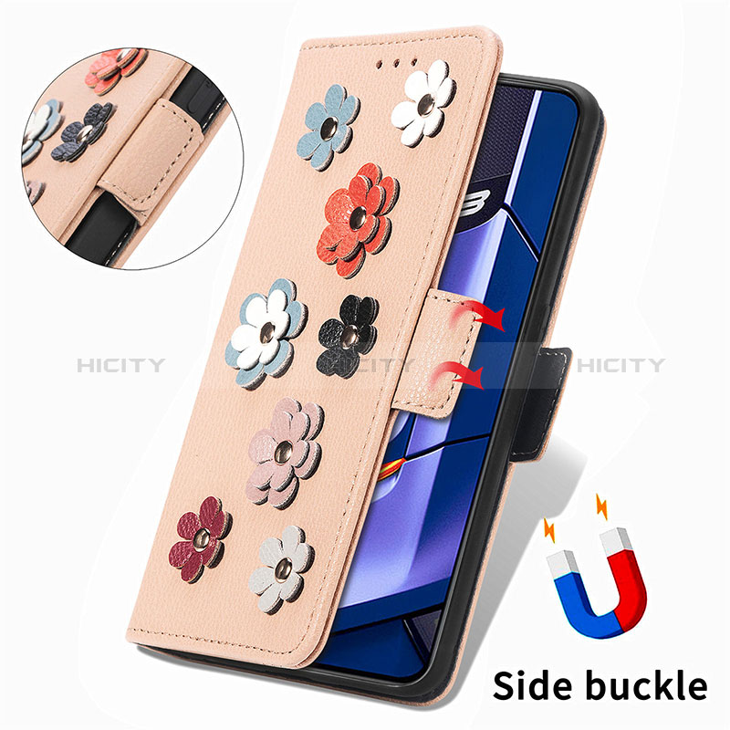 Coque Portefeuille Fleurs Livre Cuir Etui Clapet S02D pour Realme GT Neo3 5G Plus