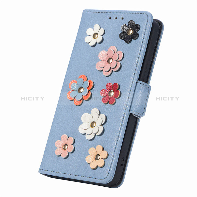 Coque Portefeuille Fleurs Livre Cuir Etui Clapet S02D pour Samsung Galaxy A52s 5G Plus