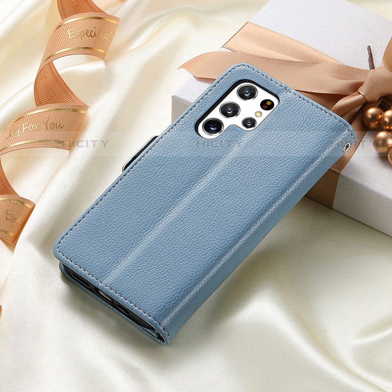 Coque Portefeuille Fleurs Livre Cuir Etui Clapet S02D pour Samsung Galaxy S21 Ultra 5G Plus