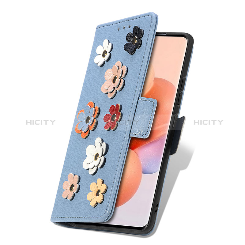 Coque Portefeuille Fleurs Livre Cuir Etui Clapet S02D pour Xiaomi Redmi K50 Ultra 5G Plus