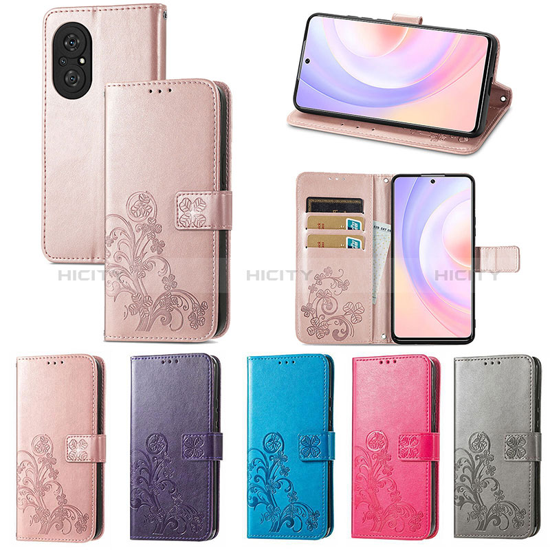 Coque Portefeuille Fleurs Livre Cuir Etui Clapet S03D pour Huawei Honor 50 SE 5G Plus