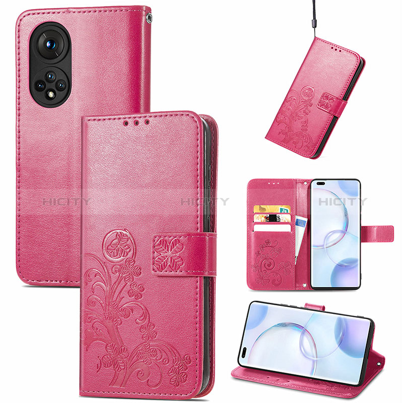 Coque Portefeuille Fleurs Livre Cuir Etui Clapet S03D pour Huawei Nova 9 Pro Plus