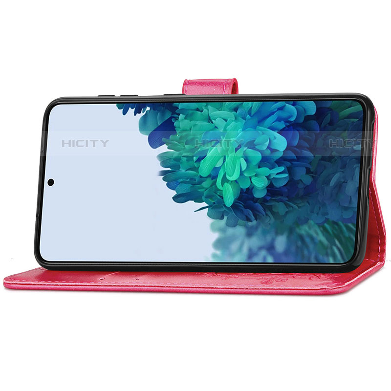 Coque Portefeuille Fleurs Livre Cuir Etui Clapet S03D pour Samsung Galaxy S21 Plus 5G Plus