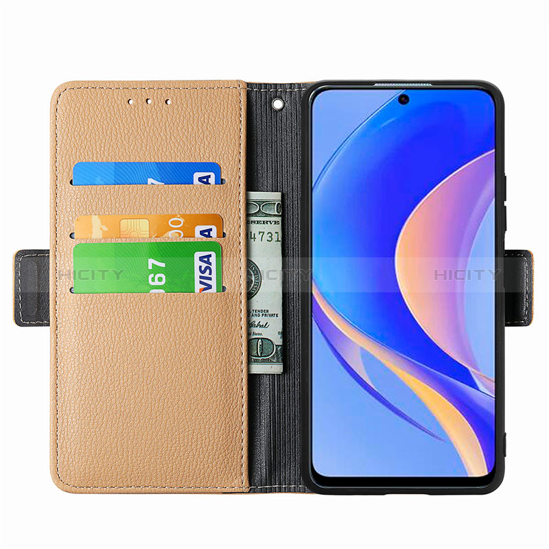 Coque Portefeuille Fleurs Livre Cuir Etui Clapet S04D pour Huawei Nova Y90 Plus