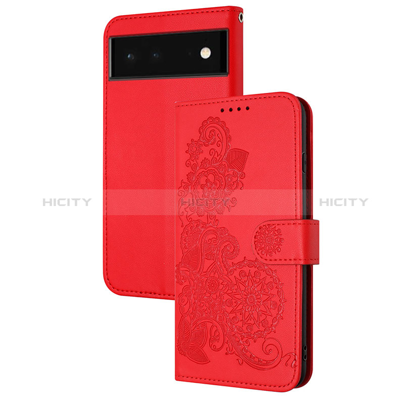 Coque Portefeuille Fleurs Livre Cuir Etui Clapet Y01X pour Google Pixel 6 5G Plus