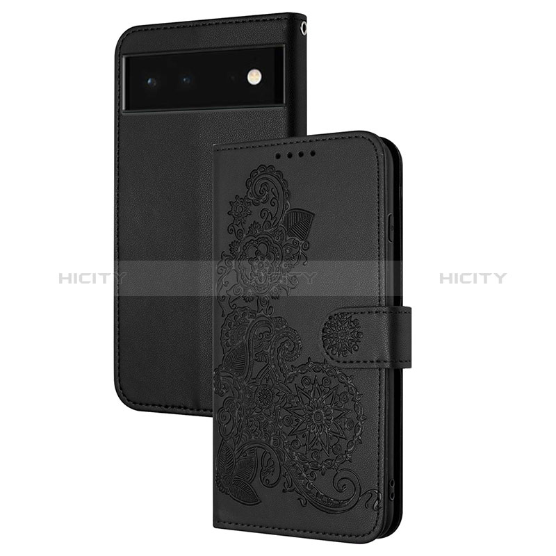 Coque Portefeuille Fleurs Livre Cuir Etui Clapet Y01X pour Google Pixel 6 5G Plus