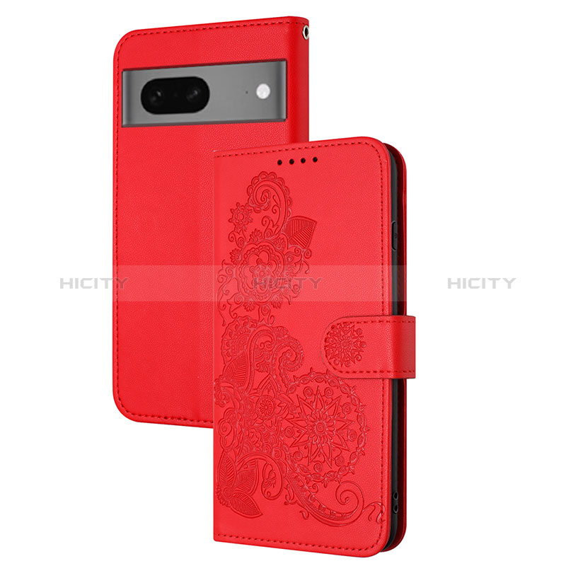 Coque Portefeuille Fleurs Livre Cuir Etui Clapet Y01X pour Google Pixel 7 5G Plus