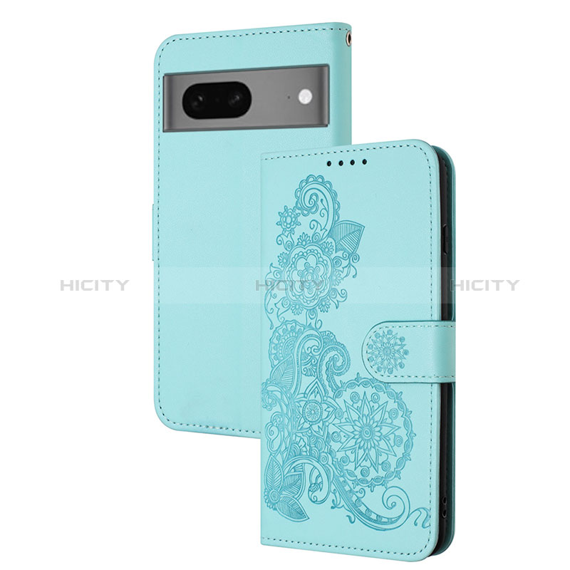 Coque Portefeuille Fleurs Livre Cuir Etui Clapet Y01X pour Google Pixel 7 5G Plus