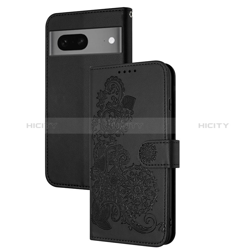 Coque Portefeuille Fleurs Livre Cuir Etui Clapet Y01X pour Google Pixel 7 5G Plus