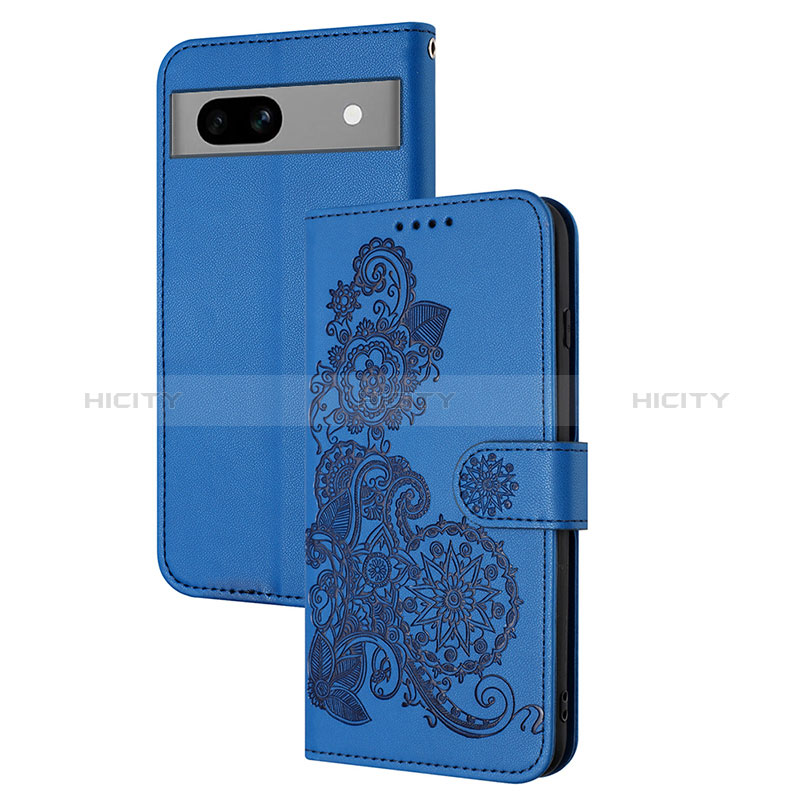 Coque Portefeuille Fleurs Livre Cuir Etui Clapet Y01X pour Google Pixel 7a 5G Plus