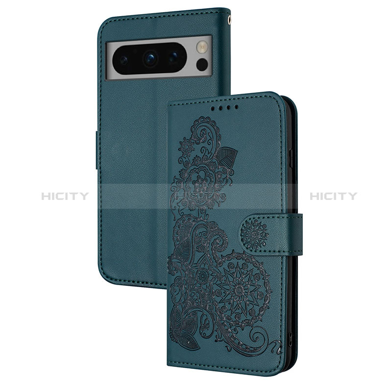 Coque Portefeuille Fleurs Livre Cuir Etui Clapet Y01X pour Google Pixel 8 5G Plus